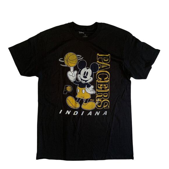 Disney Other - Disney x Junk Food Men's Sz L Indiana Pacers Mickey Mouse NBA Basketball T-Shirt